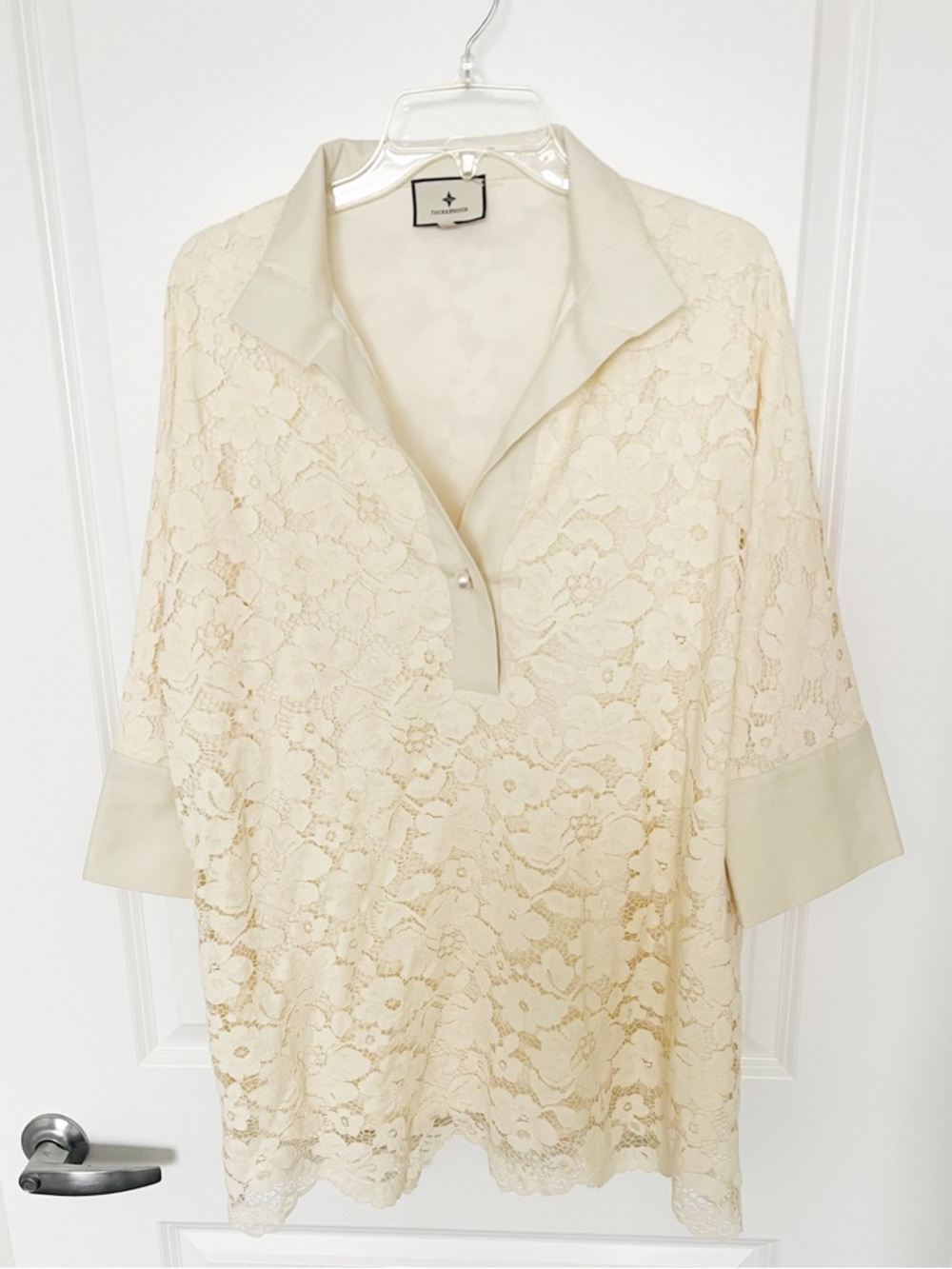 Tuckernuck Faye Lace Tunic Top Large
